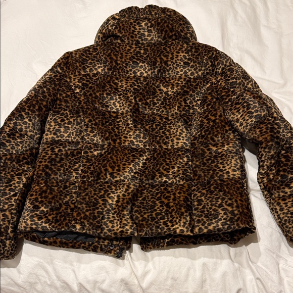 Unreal Fur Leopard Puffer Jacket - Picture 3 of 5